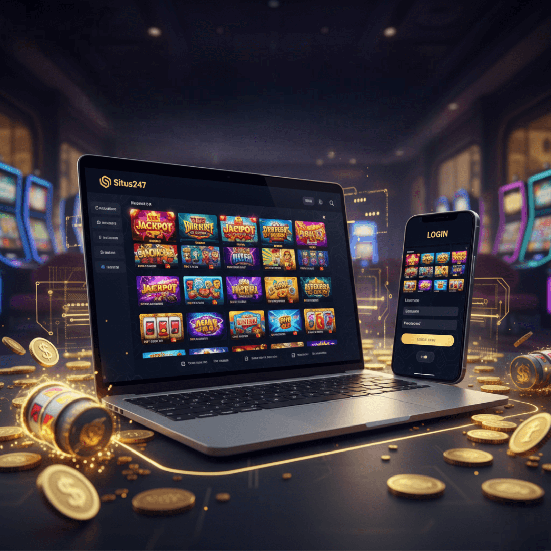 Banner Situs247 login dengan tampilan lobby slot paling populer saat ini