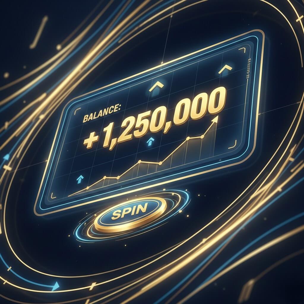 Ilustrasi strategi Stream N Spin Win11bet dengan grafik saldo meningkat