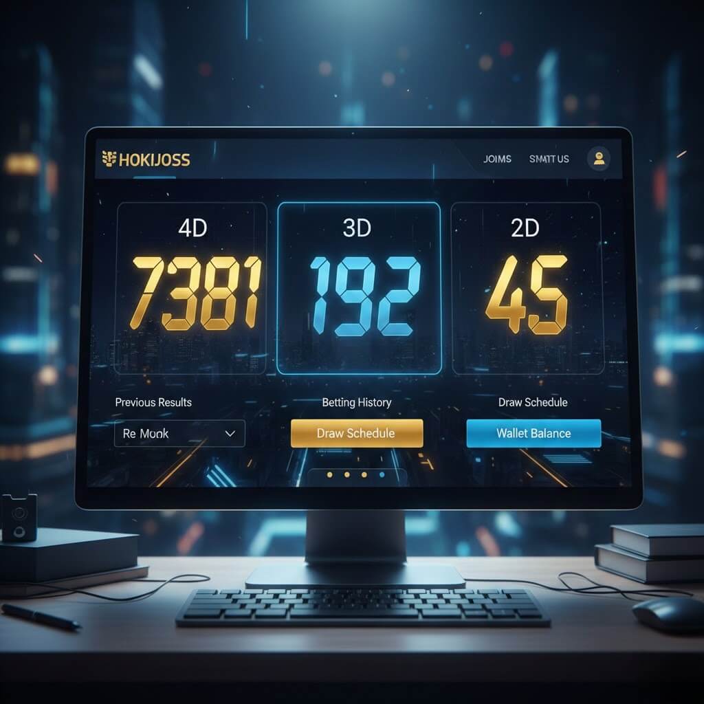 Hokijoss Login dengan strategi main togel 4D 3D 2D terpercaya