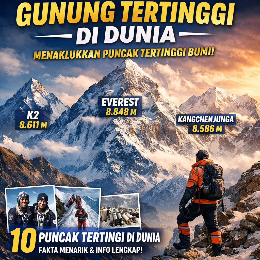 gunung tertinggi di dunia