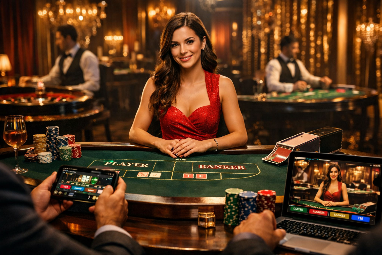 Hokijoss live casino online baccarat dealer streaming permainan casino online untuk pemula